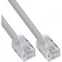 InLine® modulaire ronde kabel RJ12, stekker-stekker, 6-aderig, 6P6C, 5m, grijs