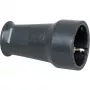 Kopp SEBS randaardecontactdoos, tot 3x1,5 mm², zwart