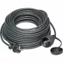 KOPP ELEKTROTECHNIK 25 m zware rubber verlengkabel, randaarde, H07RN-F, IP44, 16 A, zwart