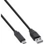 InLine® USB 2.0 kabel, USB-C naar A stekker, zwart, 2m, 80-pack (bulk)