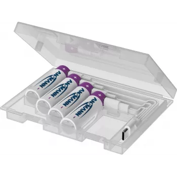 ANSMANN 1312-0044 Li-Ion AA-accu's (Type 2200), 4-pack met bewaardoos