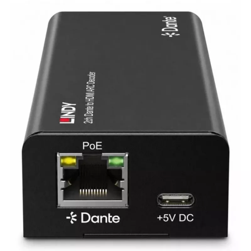Lindy 2ch Dante naar HDMI ARC decoder
