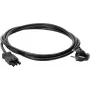 Kopp GST18i3 Schuko haakse stroomkabel 3m 3G1,5mm² H05VV-F zwart