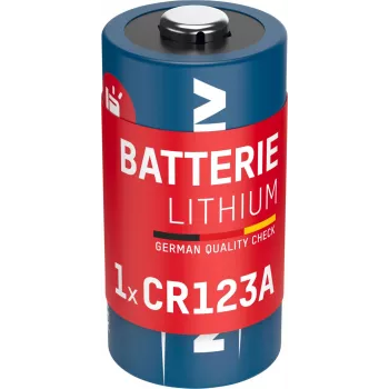 ANSMANN 1510-0072 CR123A lithium-batterij – 3V 1600mAh, hoge energiedichtheid, 10 jaar houdbaarheid (grootverpakking)