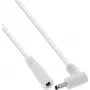 InLine® DC-verlengkabel, haakse stekker, 3,5 x 1,35 mm, wit, 3 m