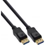 InLine® DisplayPort 2.1 kabel UHBR20 80 Gb/s, zwart, vergulde contacten, 1,5 m