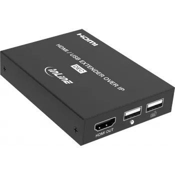 InLine® KVM-extender via IP, HDMI Full HD, 150 m, ontvanger (RX)
