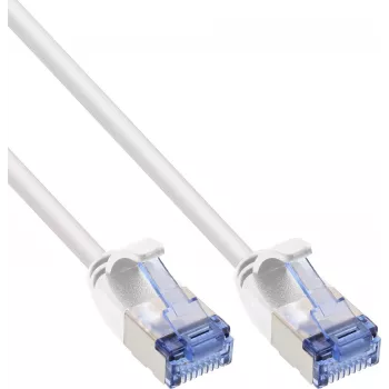 InLine® Slim patchkabel U/FTP PiMf Cat.6A wit 7,5 m