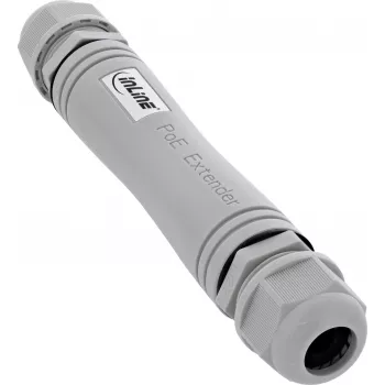 InLine® PoE+ extender, IP67 outdoor, 1 Gb/s, 30 W, cascadeerbaar