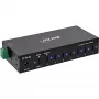 DELOCK InLine® USB 3.2 Gen.1 Industrial hub, USB-C, 7-poorts, met voeding
