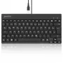 Perixx PERIBOARD-326 DE verlicht USB-toetsenbord, bedraad, zwart