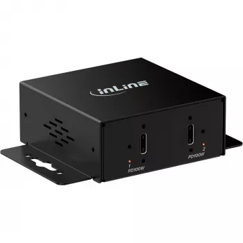 InLine® Industrial USB-C 2-poorts mini-oplader, PD 200 W