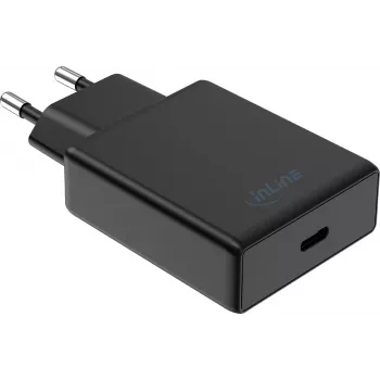 InLine® USB-C-voeding 65W PD PPS AVS wandoplader, zwart