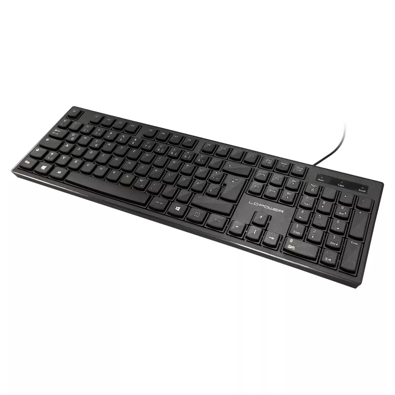 LC-Power LC-KEY-903DE kantoortoetsenbord, USB, zwart, Duitse layout