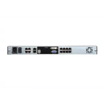 ATEN KL1108VN 8-poorts 19 inch LCD KVM over IP-switch, Dual Rail, US-toetsenbord