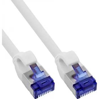 INLINE B-74914W slim Cat.6A S/FTP LSZH patchkabel, wit, 1,5m, 100-pack