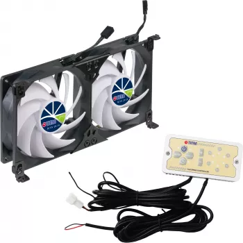 Titan TTC-SC22(A)/V2+ dubbele koelkastventilator 92x25mm IP55 voor camping
