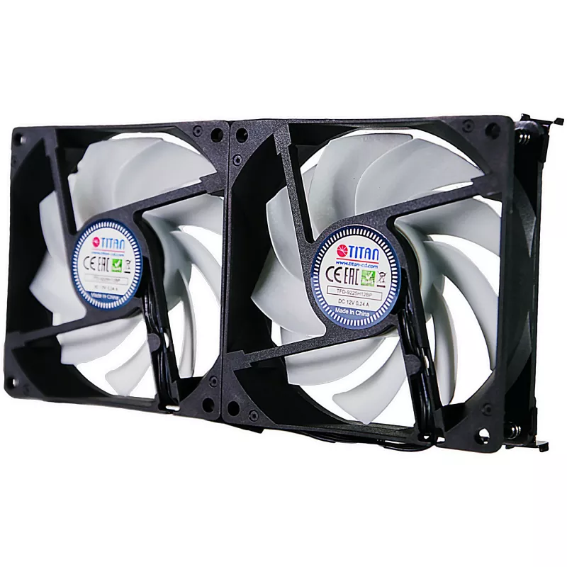 Titan TTC-SC22(A)/V2+ dubbele koelkastventilator 92x25mm IP55 voor camping