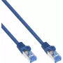 100 stuks B-Pack InLine® Cat.6A S/FTP LSZH patchkabel, CCA, blauw, 0,50 m