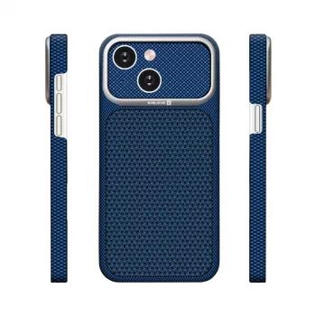 Evelatus Apple iPhone 15 Carbon Premium Edition MagSafe-hoes Mitternachtsblau