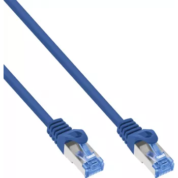 INLINE B-72602B 50-pack Cat.6A S/FTP LSZH patchkabel, CCA, blauw, 2m