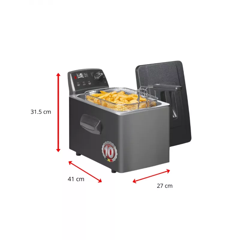 Fritel Turbo SF 4551M friteuse 3200 W 4,5 L RVS zwart