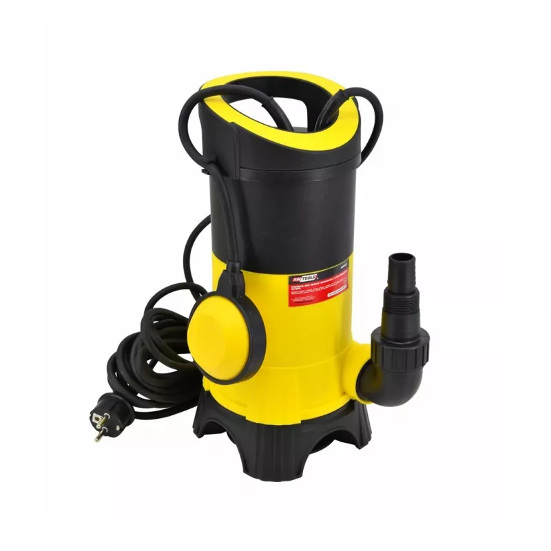 AWTOOLS AW85020 dompelpomp voor vuil water 750 W 12500 L/h 8 m met vlotter