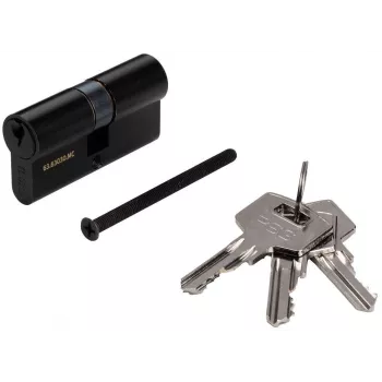 PSG 63.63030.MC Euro-profiel dubbelcilinder, messing, zwart, 30/30 mm
