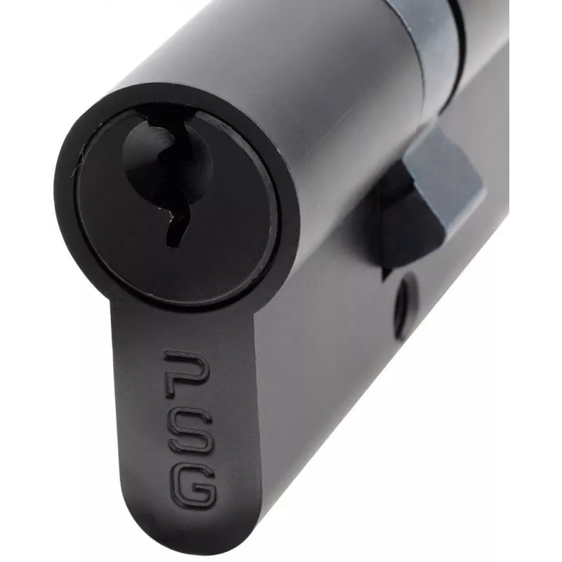 PSG 63.63030.MC Euro-profiel dubbelcilinder, messing, zwart, 30/30 mm