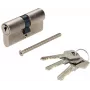 PSG 63.63030.MN Euro-profiel dubbelcilinderslot, massief messing, satijn nikkel, 30/30 mm, 3 sleutels