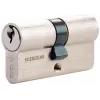 PSG 63.63030.MN Euro-profiel dubbelcilinderslot, massief messing, satijn nikkel, 30/30 mm, 3 sleutels