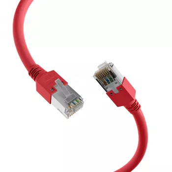 EFB Elektronik K2793.0,50 RJ45 crossover patchkabel Cat.5e SF/UTP, Hirose TM11, Draka UC300, 0,5 m, rood