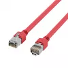 EFB Elektronik K2793.0,50 RJ45 crossover patchkabel Cat.5e SF/UTP, Hirose TM11, Draka UC300, 0,5 m, rood