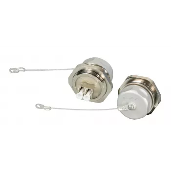 EFB Elektronik IP67DFKLCDM LC-duplex doorvoerkoppeling, metalen behuizing, keramische huls, M25