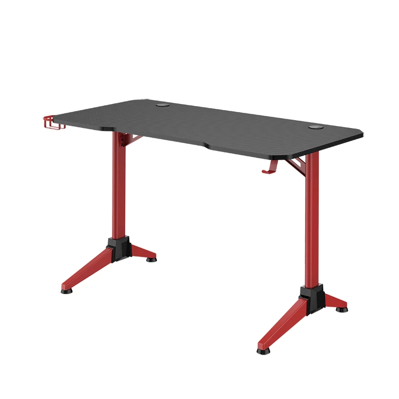LogiLink gaming-bureau 120x60 cm RGB rood frame