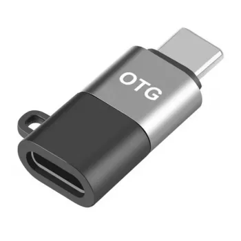 Puluz 8-pin naar USB-C OTG-adapter (zwart)