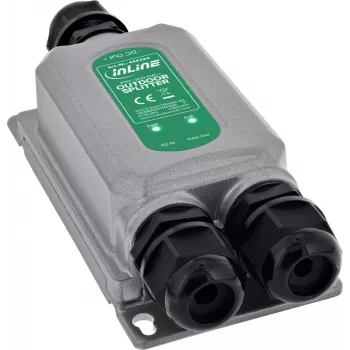 InLine® PoE++-splitter Outdoor IP67 IK10 60W 12V Gigabit