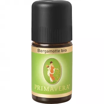 PRIMAVERA biologische bergamot etherische olie, 5 ml, koudgeperst, Citrus Bergamia, 100% pure aromatherapie