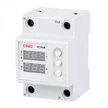 CNC EL240326 spannings- en stroombewakingsrelais, 63A, 230V AC, DIN-rail