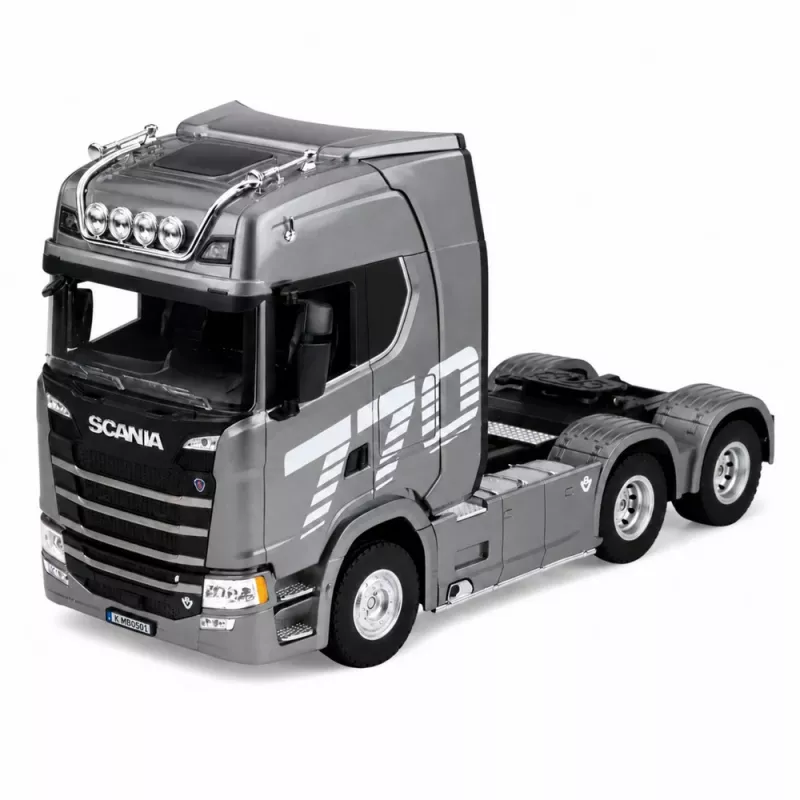 HUINA 32329 Scania 1:18 6-kanaals RC trekker met oplegger grijs zilver
