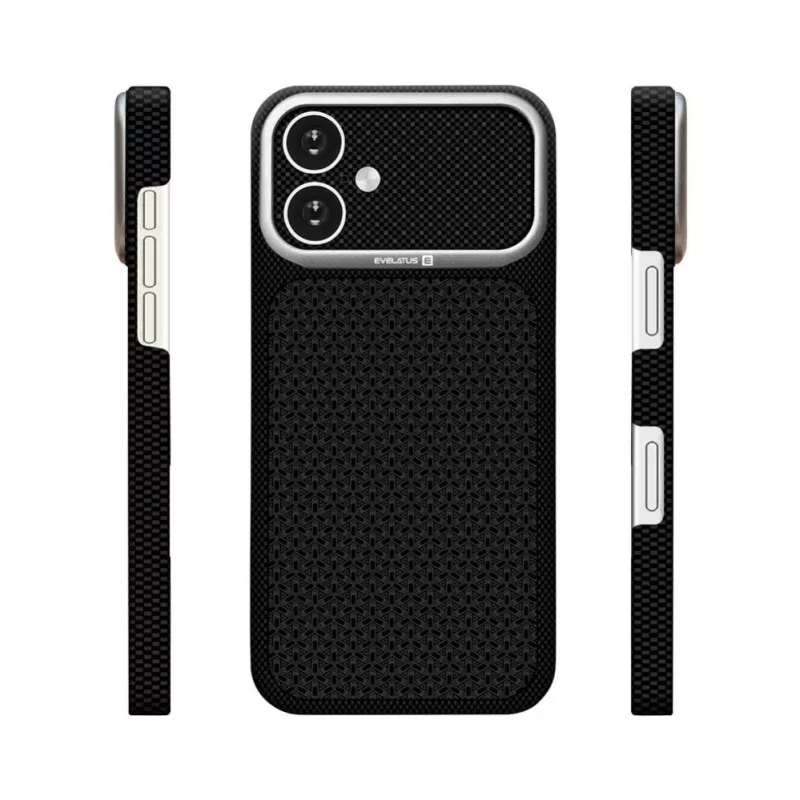Evelatus Apple iPhone 16 Carbon Premium Edition MagSafe-hoesje zwart