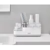 Joseph Joseph EasyStore badkamerorganizer wit/grijs - compacte organizer met meerdere vakken en geventileerde afvoer