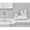 Joseph Joseph EasyStore badkamerorganizer wit/grijs - compacte organizer met meerdere vakken en geventileerde afvoer