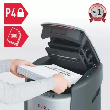 Rexel ShredMax AutoFeed+ 300X documentenversnipperaar met partikelsnede, P4, 300 vel automatische invoer, 25 L bak