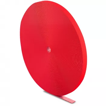 LABEL THE CABLE LTC PRO Roll Strap, dubbelzijdige klittenbandrol, 25 m rood