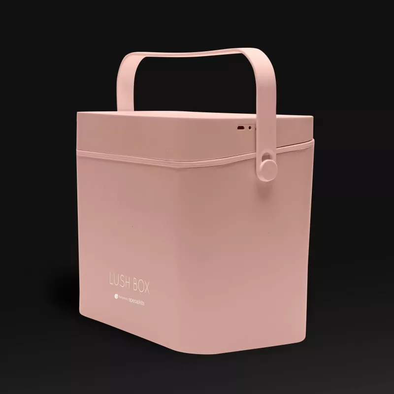 Rio CSBL-EU/1,1 beautykoffer Large Lush Box – aluminium beautybox met uitklapvakken en afsluitbare sluitingen, zwart