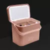 Rio CSBL-EU/1,1 beautykoffer Large Lush Box – aluminium beautybox met uitklapvakken en afsluitbare sluitingen, zwart