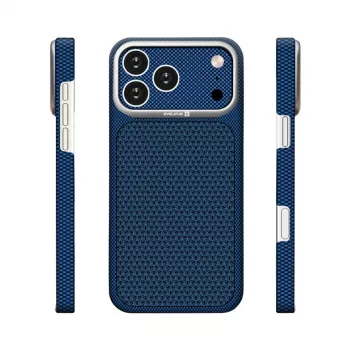 Evelatus Apple iPhone 17 Pro Carbon Premium Edition MagSafe hoesje middernachtblauw