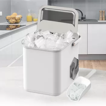 Maestro MR-821 ijsblokjesmachine 10-12 kg/24u, 2,2L tank, bullet ice, elektronische bediening, transparant deksel