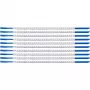 Brady SCN-07-1 clip-huls kabelmarker, opschrift 1, wit, voor kabeldiameter 1,9-2,4 mm, 300 stuks